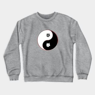 yin yang balance harmony design eastern philosophy Crewneck Sweatshirt